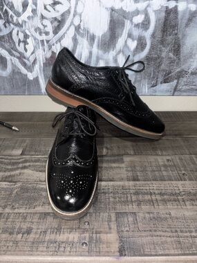 Nunn Bush Oakdale black leather wingtip oxford SZ 10.5 W